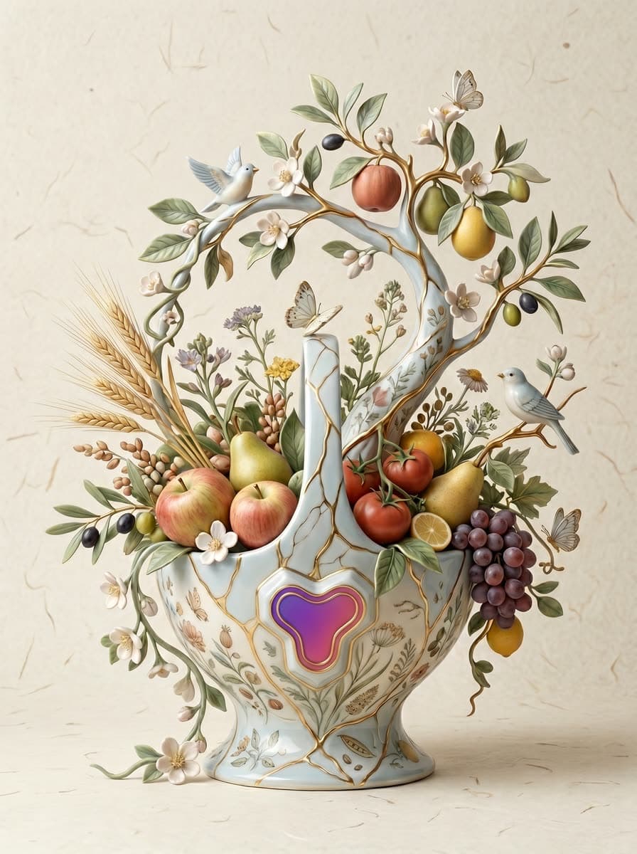 Bodegón de porcelana de la campaña sobre nutrición y seguridad en disfagia (5 de 7).