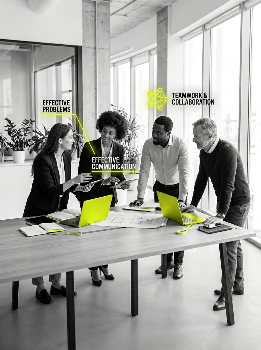 "Workplace effectiveness: transversal skills in organizations" piece from the campaign.