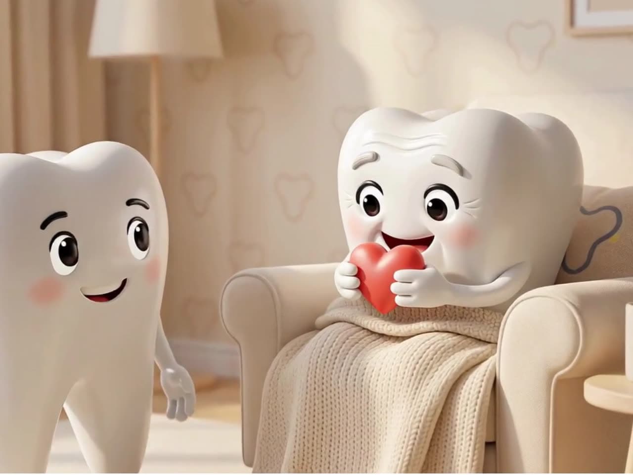 Video from the Moli el Molar case: the dental clinic's mascot in his different roles.