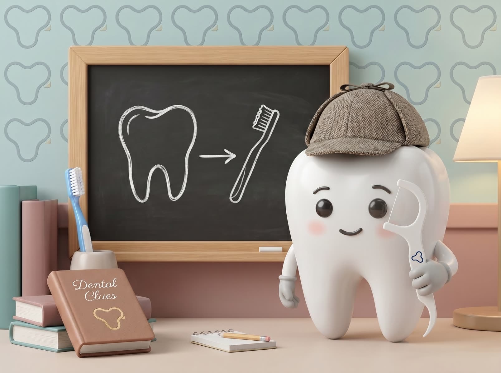 Moli el Molar in one of the dental clinic's brand pieces (1 of 11).